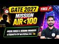 Shear Forces & Bending Moments | Strength of Material 04 | ME | Mission GATE 2027 Under Air 100