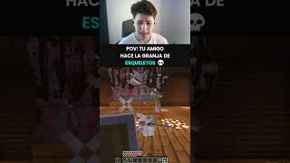 LA PEOR GRANJA QUE HE VISTO 👀 #minecraft #shorts