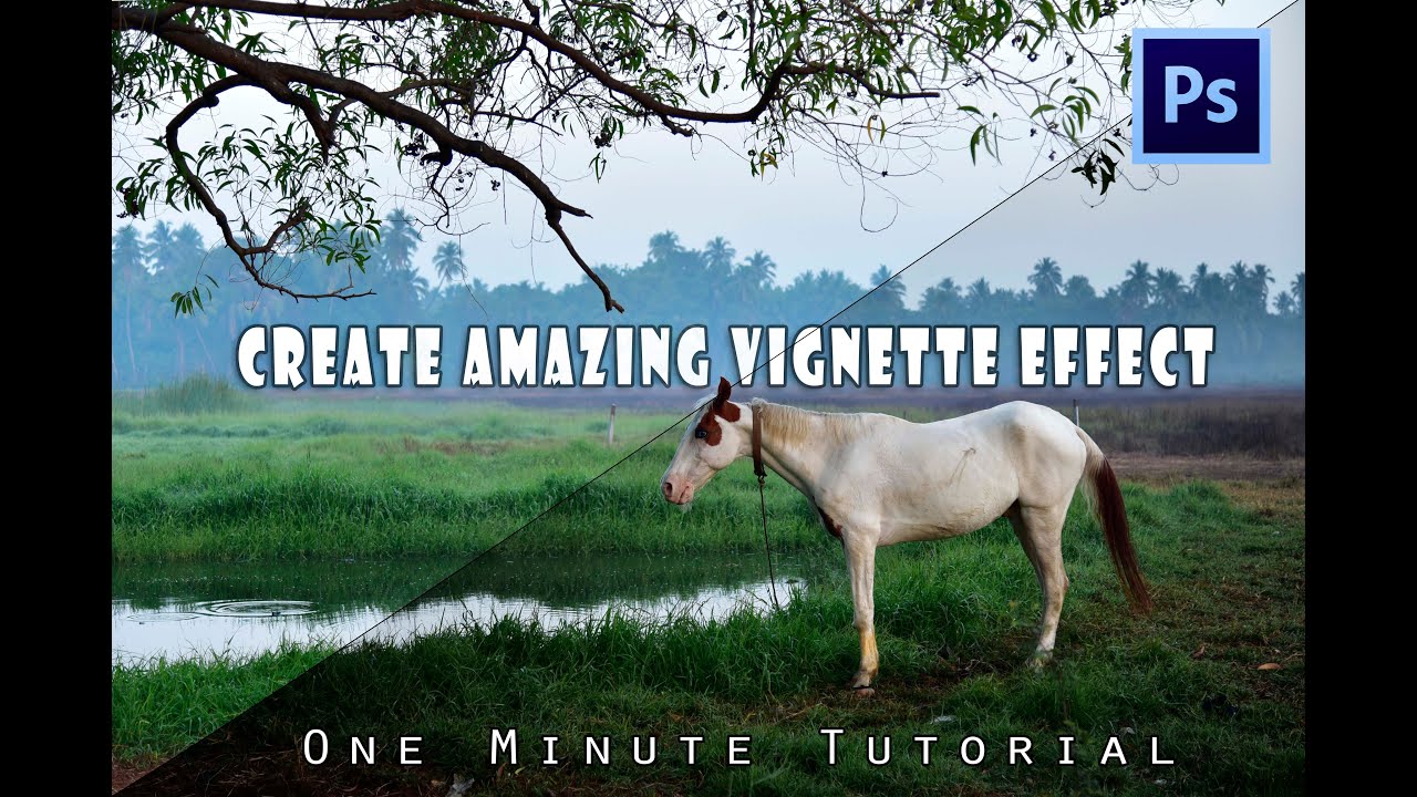 How to create a vignette effect in Photoshop | One Minute Tutorial