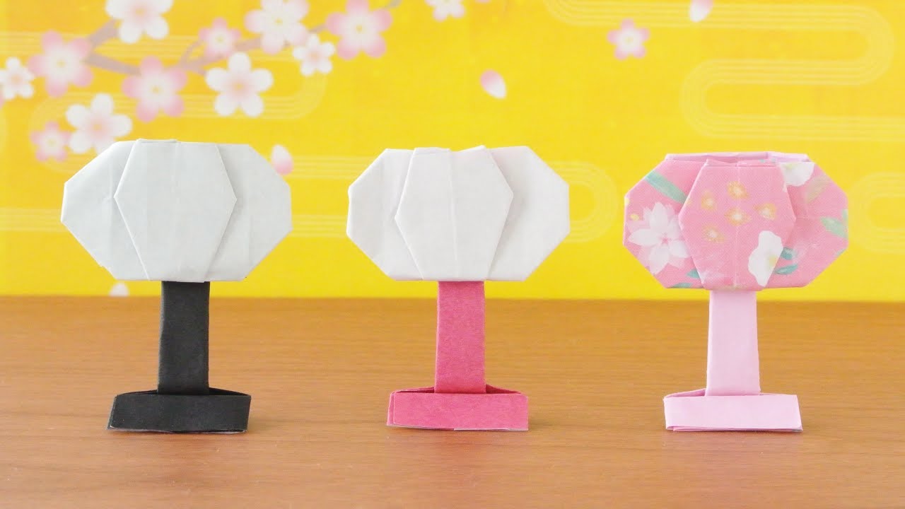 Origami Bonbori Lantern Instructions Youtube