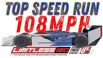Arrma Limitless 120 Speed Run – Near Crash at 70mph but Hit 108mph! (Slowest on YouTube 😂)