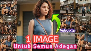 TUTORIAL Buat Video Klip Musik Dari Satu Poto Jadi Beberapa Adegan,  Karakter Konsisten 