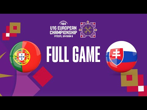 Portugal v Slovakia | Full Basketball Game | FIBA U16 European Championship 2023 - Division B