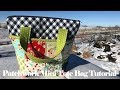 Quilted Patchwork Mini Tote Bag // TUTORIAL!!