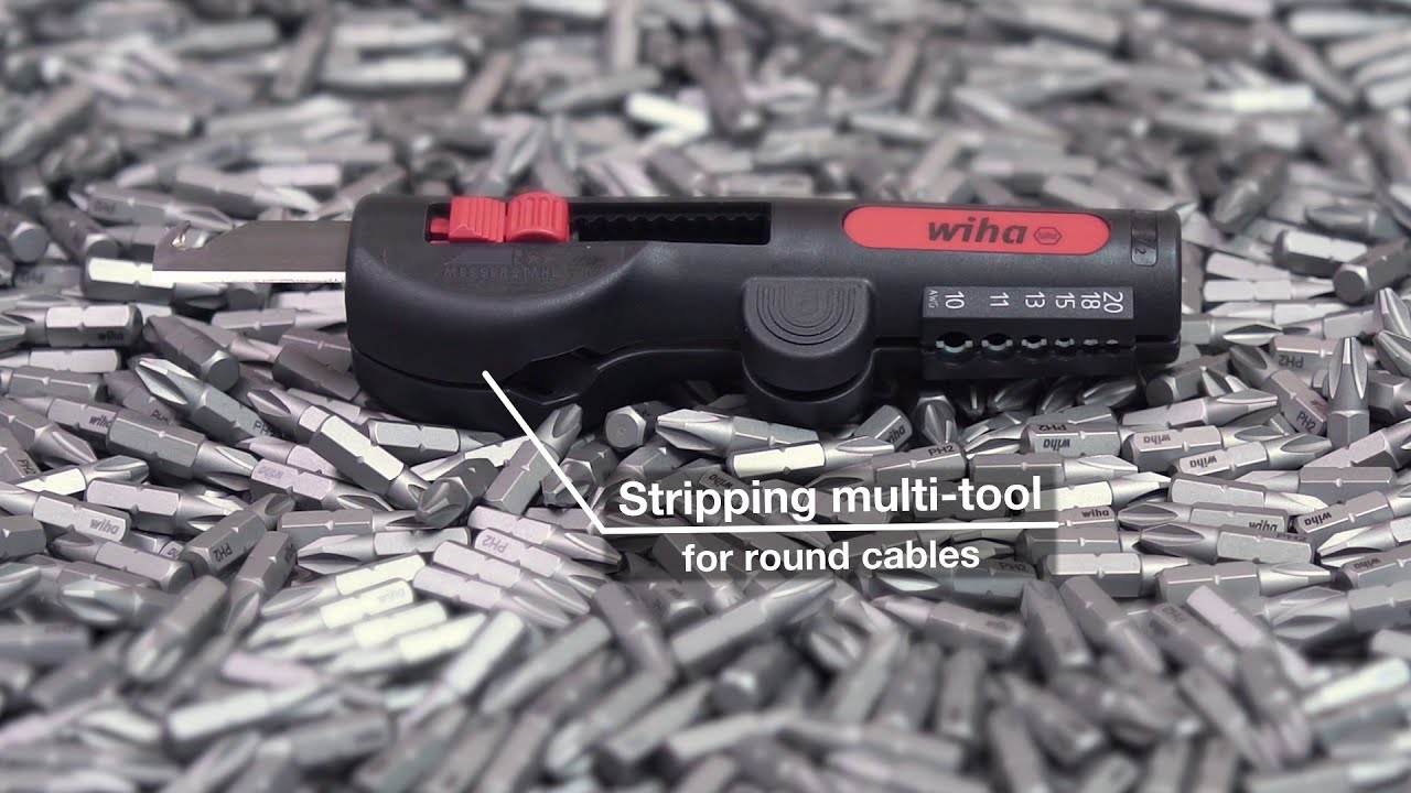 Tutorial: Wiha Stripping multitool for round cable - YouTube