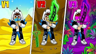 I Unlocked DARK BLADE V1, V2, V3 in Blox Fruits! ⚔️ (Full Mastery & New Titan unlock Slayer of God )