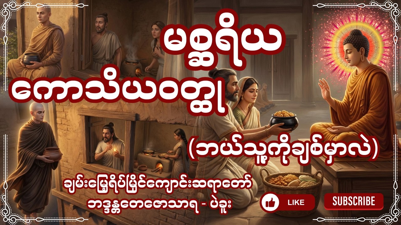 မစ္ဆရိယ ကောသိယဝတ္ထု  တရားဒေသနာတော် - ချမ်းမြေ့ရိပ်မြိုင်ကျောင်းဆရာတော် - ဘဒ္ဒန္တတေဇောသာရ ပဲခူး
