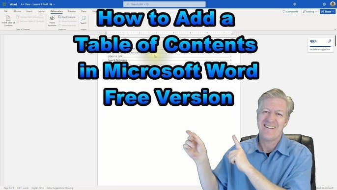 Create A Table Of Contents In Microsoft Word 2024