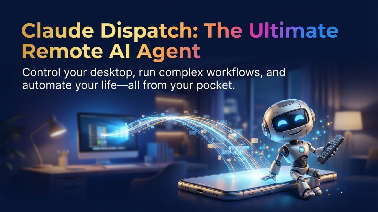 ⁣Control your computer with Claude Dispatch | Becoming a one-man company leader with Claud Dispatch