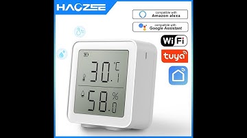 Tuya WIFI Temperature And Humidity Sensor Indoor Hygrometer Thermometer With LCD Display Support Ale