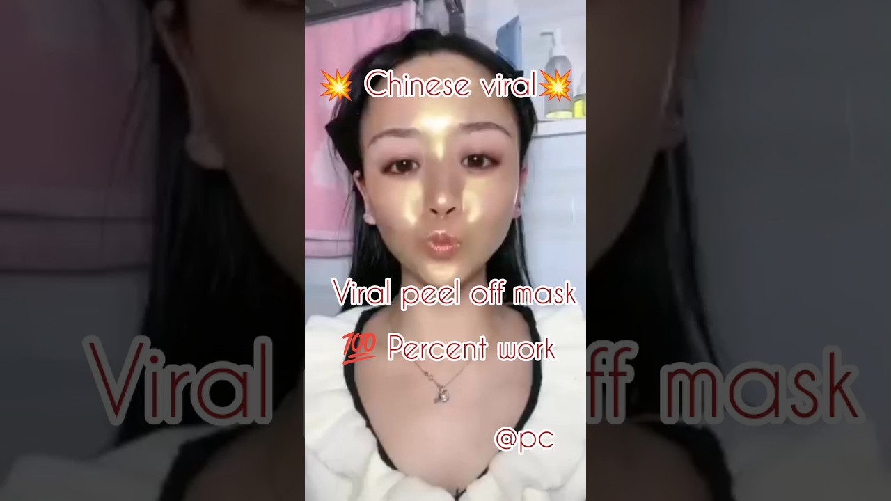 💥 Chinese viral peel off mask 💯 Percent work 