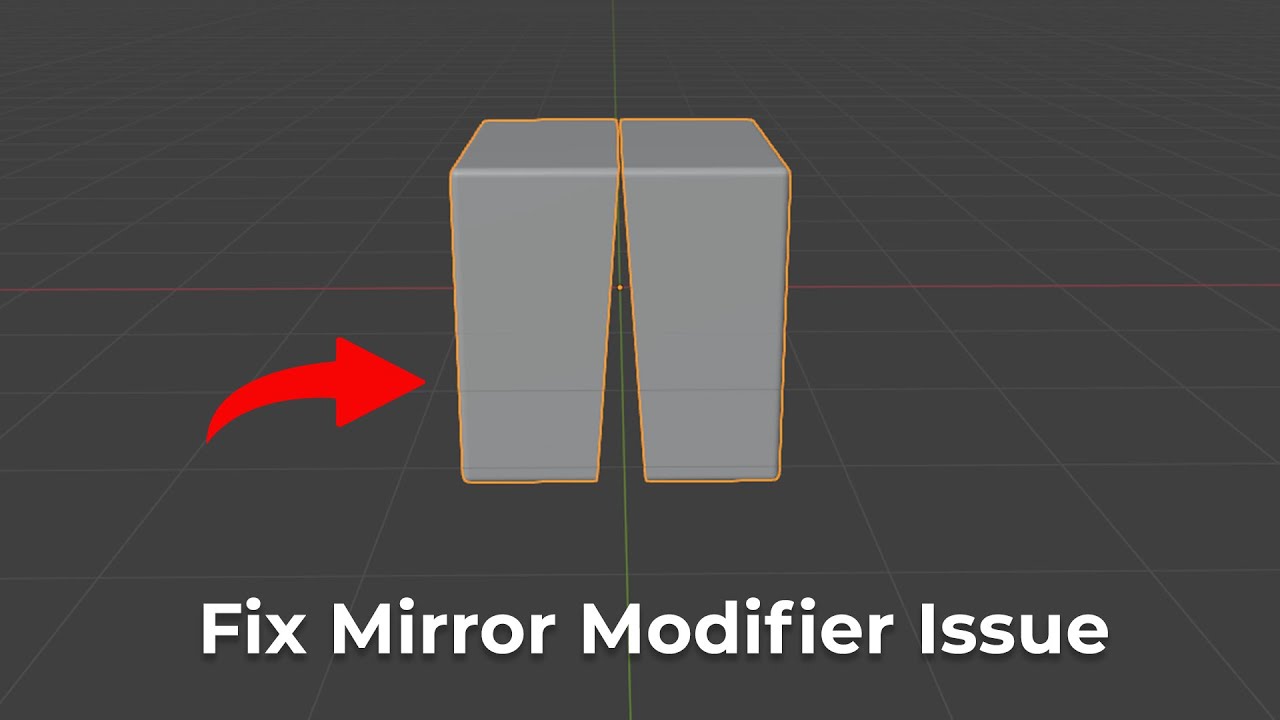 How to Fix Mirror Modifier Issue In Blender ( Quick Tutorial ) - YouTube