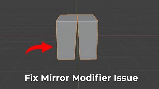 How to Fix Mirror Modifier Issue In Blender ( Quick Tutorial )