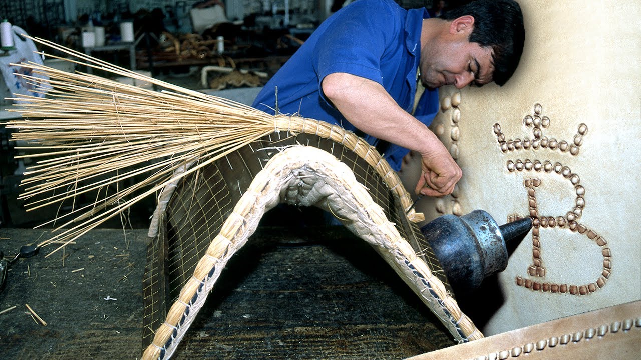 Ковбойское седло или седло. Ремесленная обработка соломой, кожей и шерстью | Документальный фильм