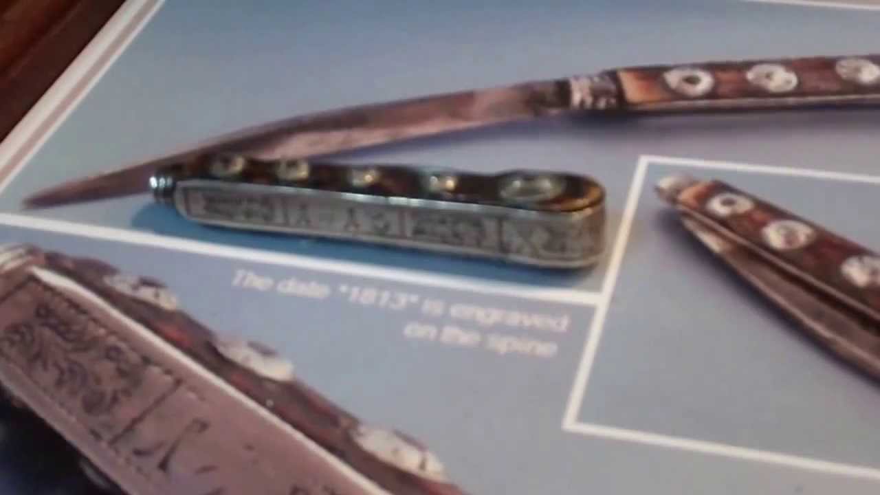 knives of note: extremely rare French soldiers pocket knife from Napoleon war of liberation 1813.mp4