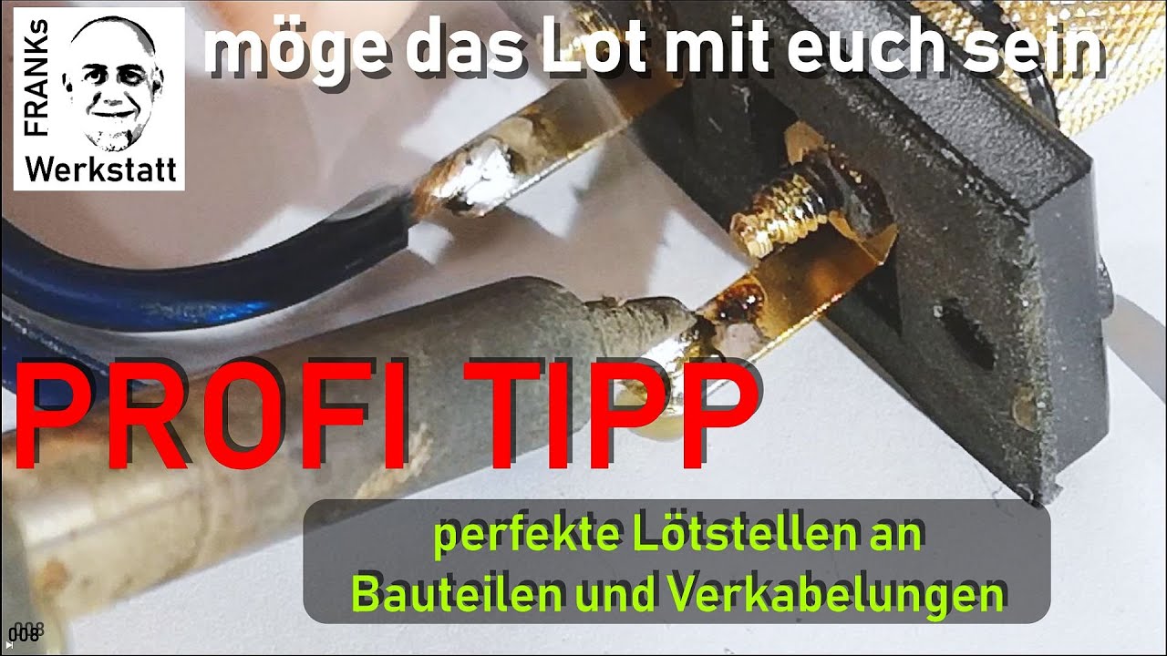 Perfekte Lötstellen. PROFI TIPP für Lötungen an Frequenzweichen und Verkabelungen.