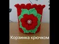 Корзинка/Кашпо крючком. Вязание крючком