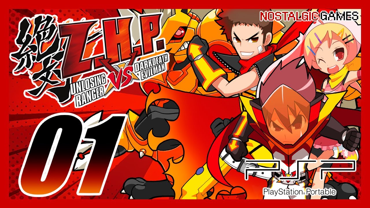 Z.H.P.: Unlosing Ranger VS Darkdeath Evilman #01 | Oppening +Tutorial | PSP | No Commentary |