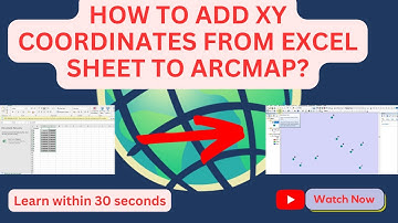 Adding XY Coordinates From Excel sheet to ArcMap/ArcGIS.