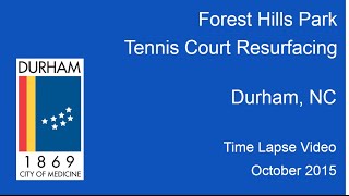 Timelapse: Forest Hills Tennis Court Resurfacing