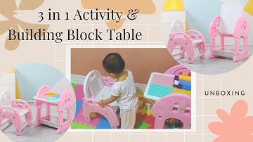 UNBOXING | 3 in 1 ACTIVITY & BUILDING BLOCK TOGETHER