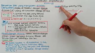 DEGREE OF DISSOCIATION IN EQUILIBRIUM REACTIONS