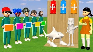 Scary Teacher 3D vs Squid Game Choose the Right Color Tung Tung Tung Sahur Brainrot Challenge screenshot 2