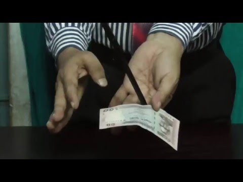 Pen Through Dollar Magic Trick Revealed | Pencil through bill tutorial