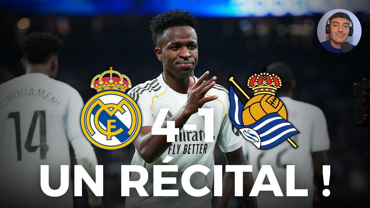 FESTIVAL DU REAL MADRID ET DE VINICIUS JR. ! TRENT EST MAGIQUE ! (Real Madrid 4-1 Real Sociedad)