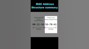 Mac Address Structure in 40 seconds 😎😎😎