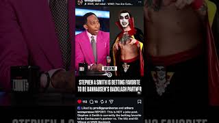 Stephen A Smith possibly teaming w/ Danhausen #wwe #danhausen #wrestling #wwebacklash #stephenasmith