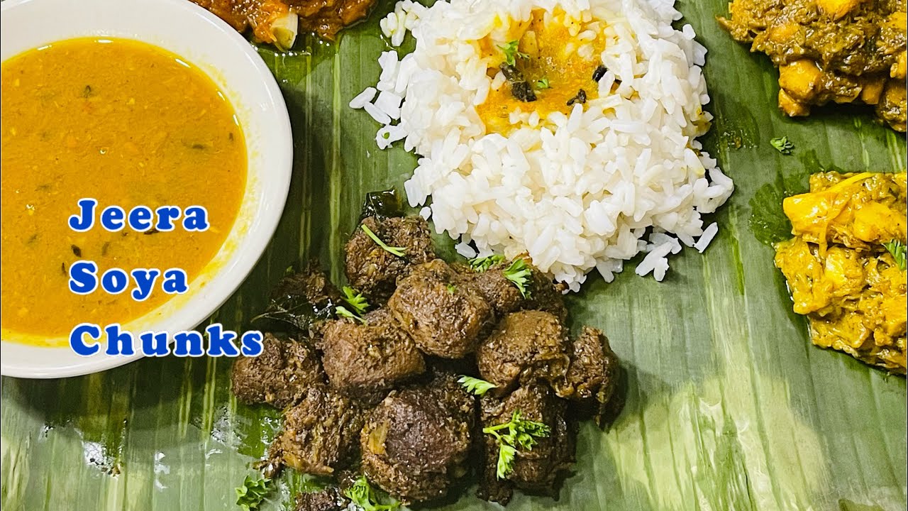 Quick And Simple Jeera Soya Chunks 