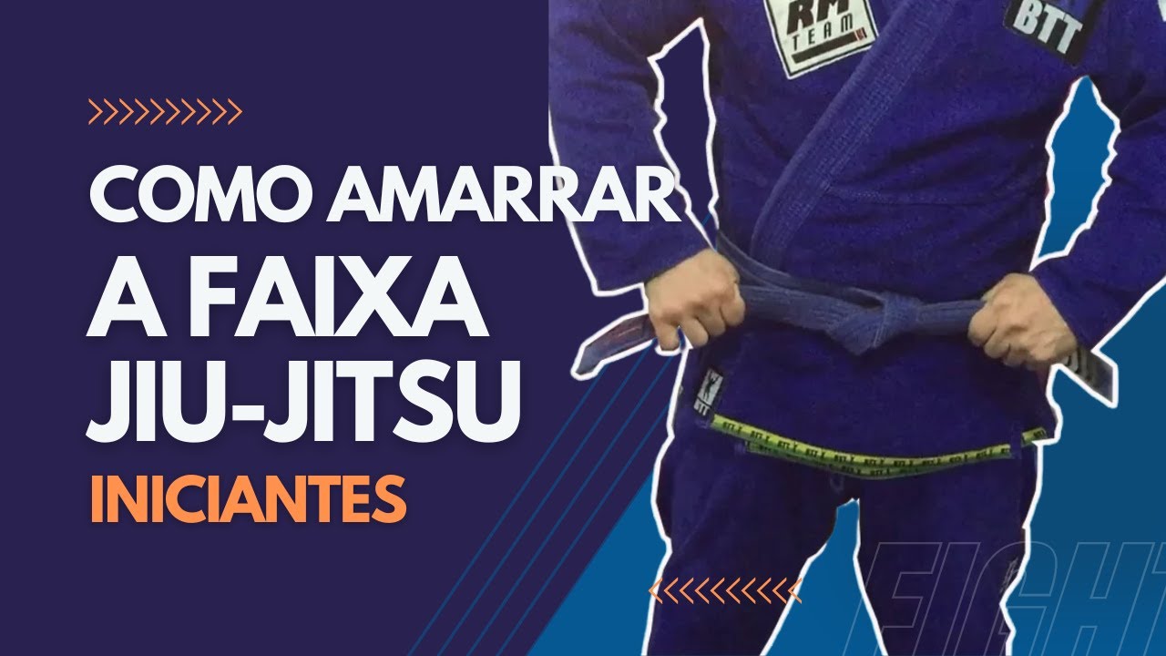 COMO AMARRAR A FAIXA DO JIU JITSU HOW TO TIE JIU JITSU BELT YouTube