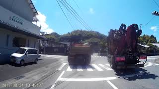車載カメラ　大分県別府市から鹿児島県姶良市まで　下道休憩ありで約７時間 DBPOWER 　2017 0824 134335 020