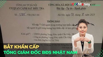 Bắt khẩn cấp Tổng giám đốc bất động sản Nhật Nam | VTVMoney