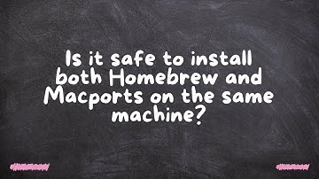 Is it safe to install both Homebrew and Macports on the same machine?