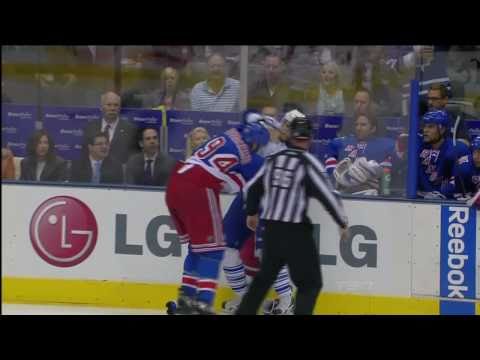 Colton Orr vs Derek Boogaard - Oct 21st 2010 (HD)