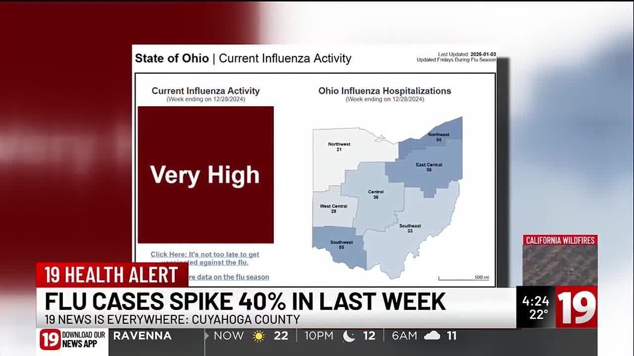 Spread of flu as cases continue to rise - YouTube