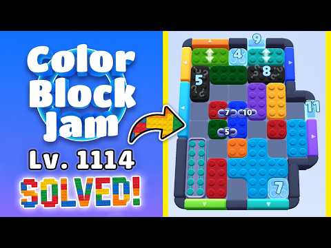 Color Block Jam - Level 1114 (1125) Walkthrough 🧩 | Solution & Gameplay (Rollic Games) 📱
