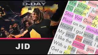 JID on Barry From Simpson - Lyrics, Rhymes Highlighted (354)