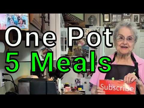 One Pot Into 5 Frugal Meals - My Easy $0.66 Steamed Vegetable Dinner at 92! Budget Frugal Living