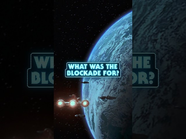 Why Did the Trade Federation Blockade Naboo? class=