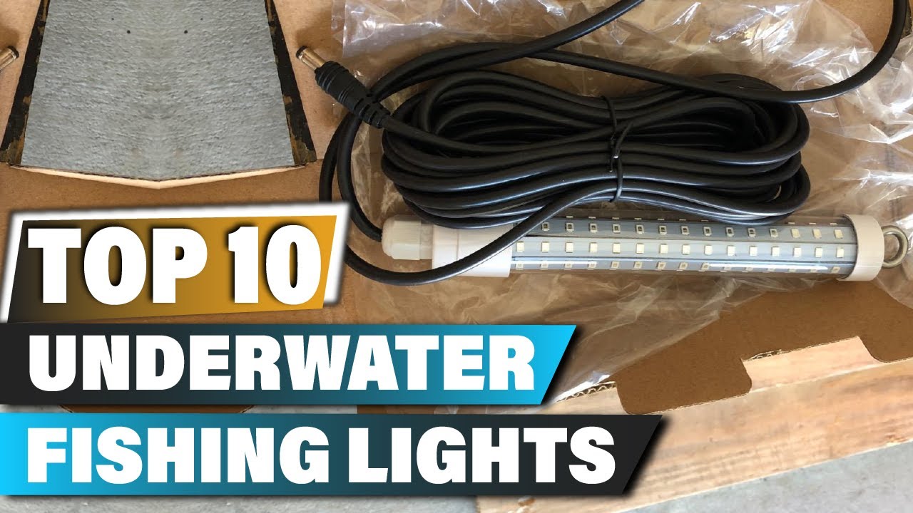 Underwater Fish Light Heavy Duty 12V LED Portable Green Light, Includes 20'  of Marine Grade Wire, Sinker Weight, and Alligator Clips, Salt or Fresh