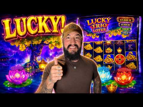 We got LUCKY with Lucky Trio Lotus! 🪷 LAST SPIN MAGIC Bonus!