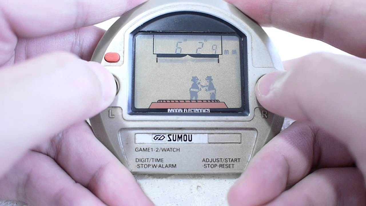 SUMOU BANDAI GAME DIGITAL LCD handheld game watch - YouTube