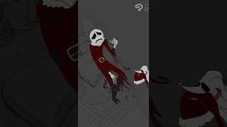 jack the pumpkin king and zero night before Christmas #art #wacom #fnaf #anime #cartoon #artwork