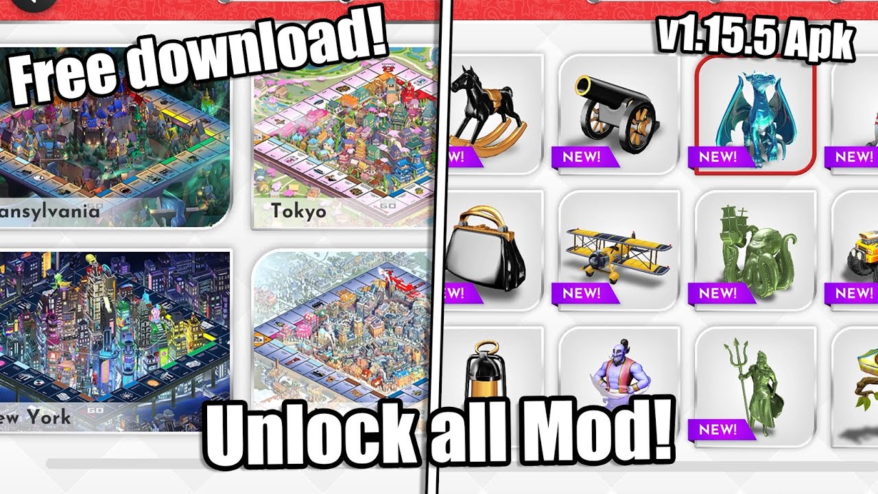 MONOPOLY Mod Unlock All! v1 15 5