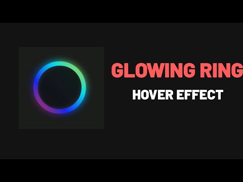 Glowing ring animation using html and css