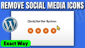 Hoe verwijder je social media-pictogrammen in WordPress (2025)