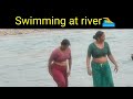 Swimming at river 🏊‍♂️ নদীতে সাঁতার কাটা #river #swimming #trending #shortvideo